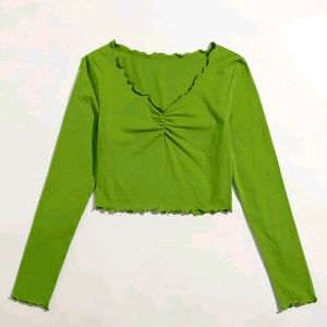 Green Lettuced Shirt